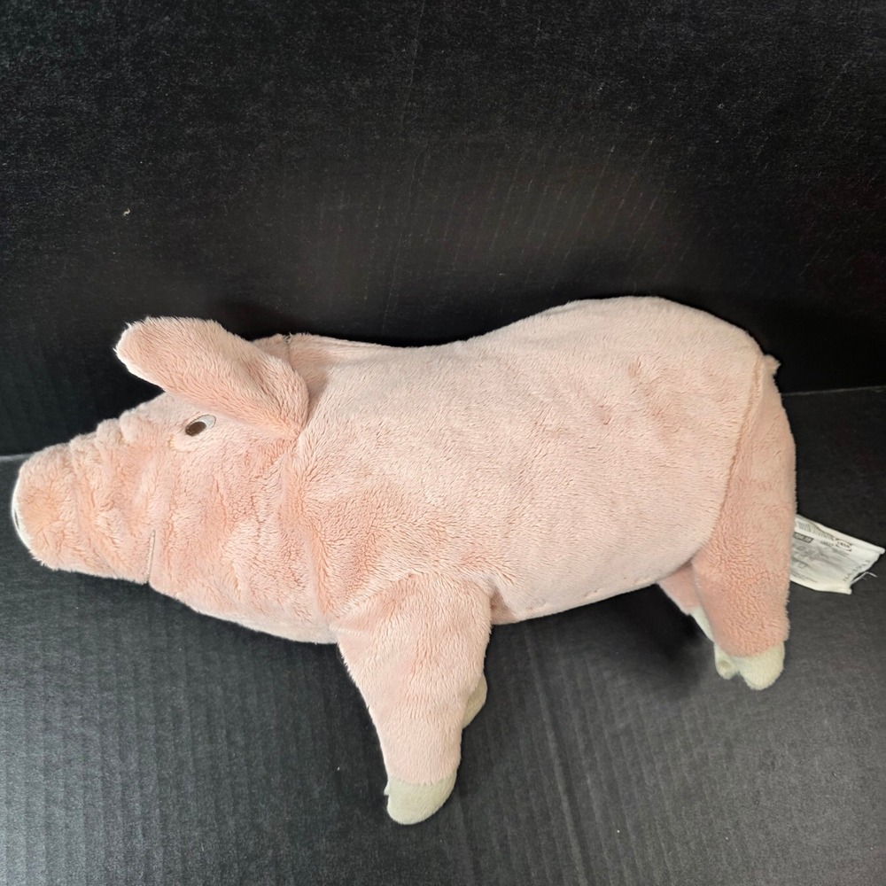 IKEA Knorrig Pink Pig Plush 15" Stuffed Animal Toy